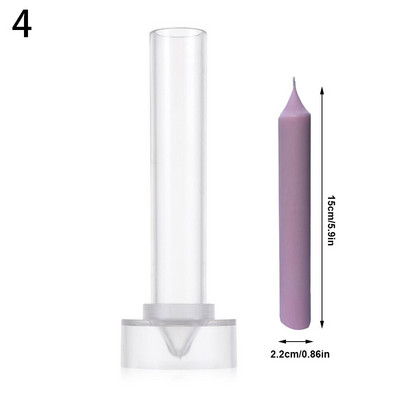 Küünlavorm küünalde valmistamiseks pika vardaga akrüülküünla vorm kõva plastist õhukese varda vorm küünlavorm isetegemine käsitöö tegemiseks savist tööriistad