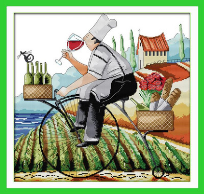 Κεντήματα DIY DMC 14CT 11CT Σετ σταυροβελονιάς για κιτ κεντήματος Απολαύστε τη ζωή Μετρημένα μοτίβα Διακοσμητική διακόσμηση σπιτιού