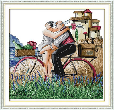 Κεντήματα DIY DMC 14CT 11CT Σετ σταυροβελονιάς για κιτ κεντήματος Απολαύστε τη ζωή Μετρημένα μοτίβα Διακοσμητική διακόσμηση σπιτιού