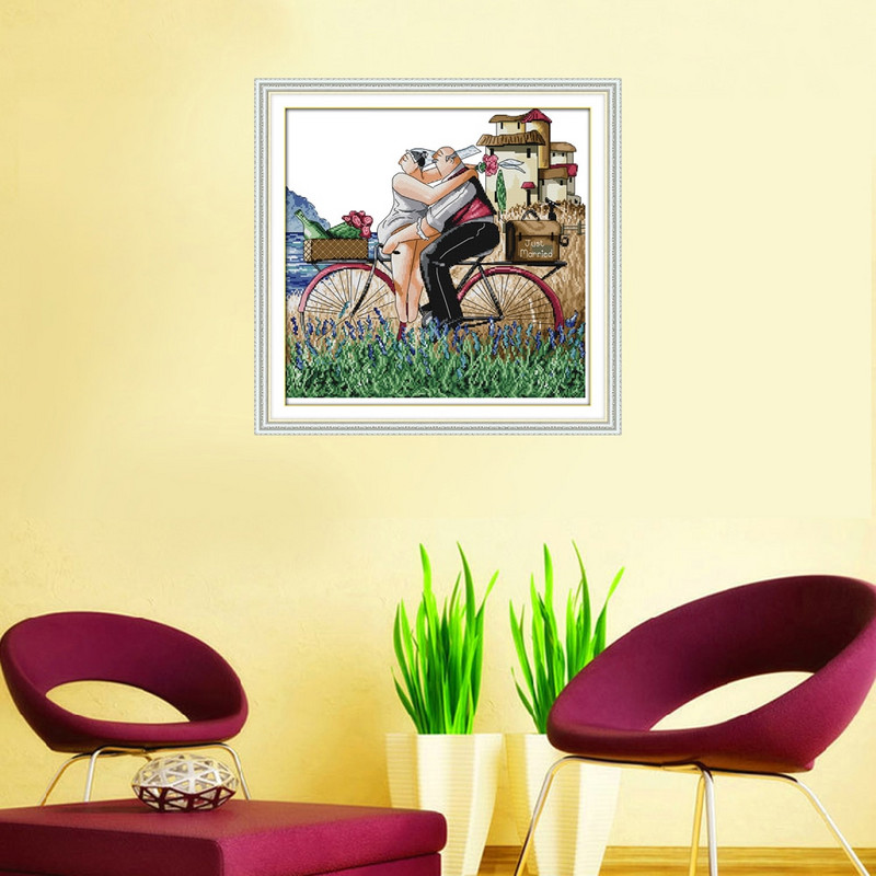 Κεντήματα DIY DMC 14CT 11CT Σετ σταυροβελονιάς για κιτ κεντήματος Απολαύστε τη ζωή Μετρημένα μοτίβα Διακοσμητική διακόσμηση σπιτιού