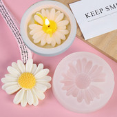 Καλούπι σιλικόνης DIY Κερί Μαργαρίτα Χαμομήλι Λουλούδι Κερί Καλούπι Χειροποίητο Σαπούνι Κερί Καλούπια Αρωματοθεραπεία αυτοκινήτου Κάνοντας Διακόσμηση σπιτιού