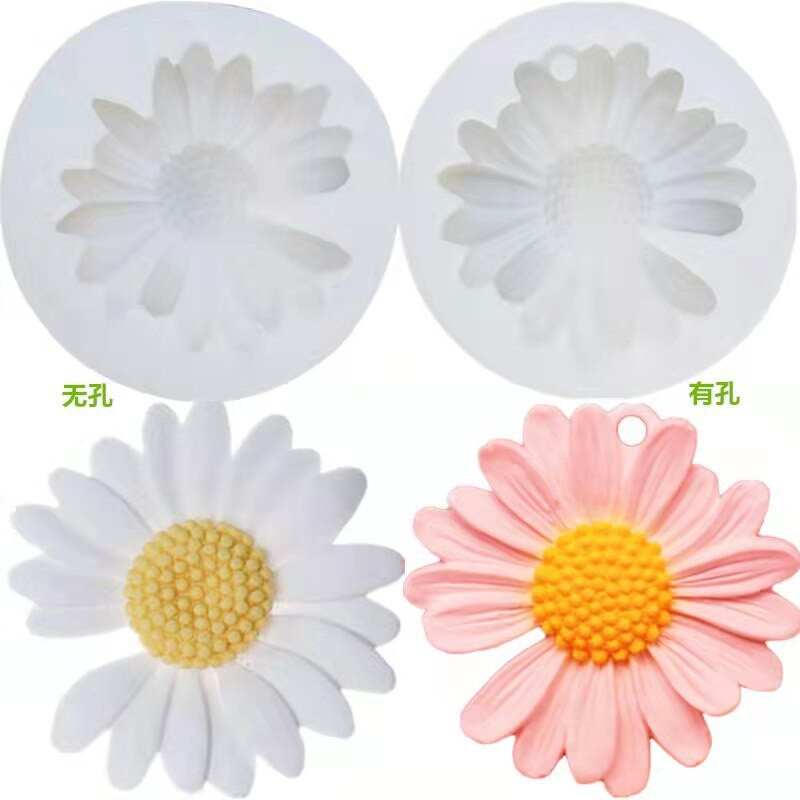 Καλούπι σιλικόνης DIY Κερί Μαργαρίτα Χαμομήλι Λουλούδι Κερί Καλούπι Χειροποίητο Σαπούνι Κερί Καλούπια Αρωματοθεραπεία αυτοκινήτου Κάνοντας Διακόσμηση σπιτιού
