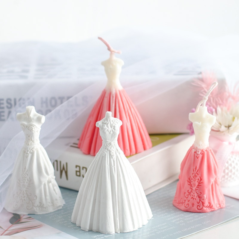 Καλούπια σιλικόνης για κεριά νυφικών 3D για DIY Ρητίνη σοκολατένιο κέικ Γύψος Aromatherapy Κρυστάλλινο Στολίδι για το σπίτι Εργαλεία ψησίματος