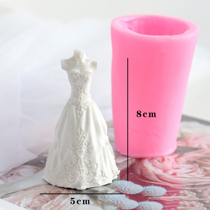 Καλούπια σιλικόνης για κεριά νυφικών 3D για DIY Ρητίνη σοκολατένιο κέικ Γύψος Aromatherapy Κρυστάλλινο Στολίδι για το σπίτι Εργαλεία ψησίματος