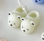 Cute Bear Slippers Παντόφλες κουνελιού σε σχήμα φόρμα σιλικόνης για κατασκευή κεριών DIY Cute φόρμα σαπουνιού Φοντάν Φόρμα κέικ Χριστουγεννιάτικη φόρμα