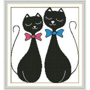 Joy Sunday Cat in the Sun Κινέζικη Σταυροβελονιά 14 καρατίων Κιτ Σταυροβελονιάς DIY Κεντήματα DMC Κιτ Σταυροβελονιάς Κεντήματα χειροτεχνίας