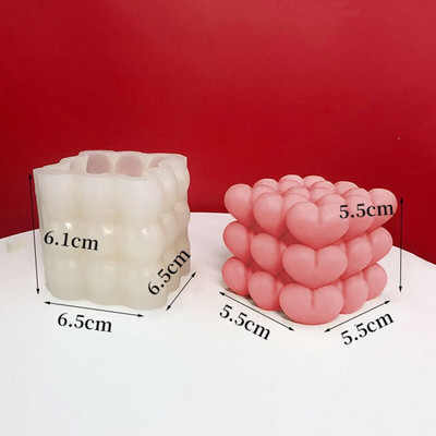 Κερί σε σχήμα καρδιάς με φόρμα βάσης σιλικόνης Χειροποίητο δώρο γενεθλίων Κατασκευή καλουπιών χειροποίητης σιλικόνης Χειροποίητα καλούπια για κιτ ρητίνης