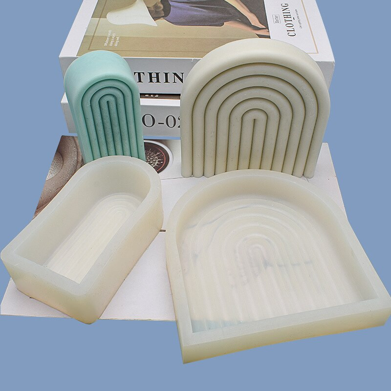 3D Line Arch Arch Mold Candle Mold DIY Rainbow Bridge Aromatherapy Mold γύψου Καλούπι σιλικόνης Κερί Mold Mold Κερί κατασκευής
