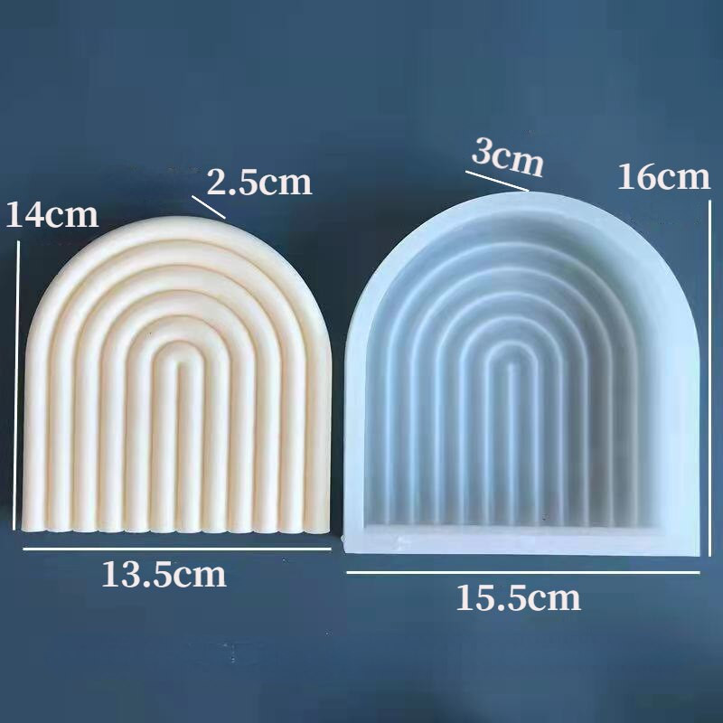 3D Line Arch Arch Mold Candle Mold DIY Rainbow Bridge Aromatherapy Mold γύψου Καλούπι σιλικόνης Κερί Mold Mold Κερί κατασκευής