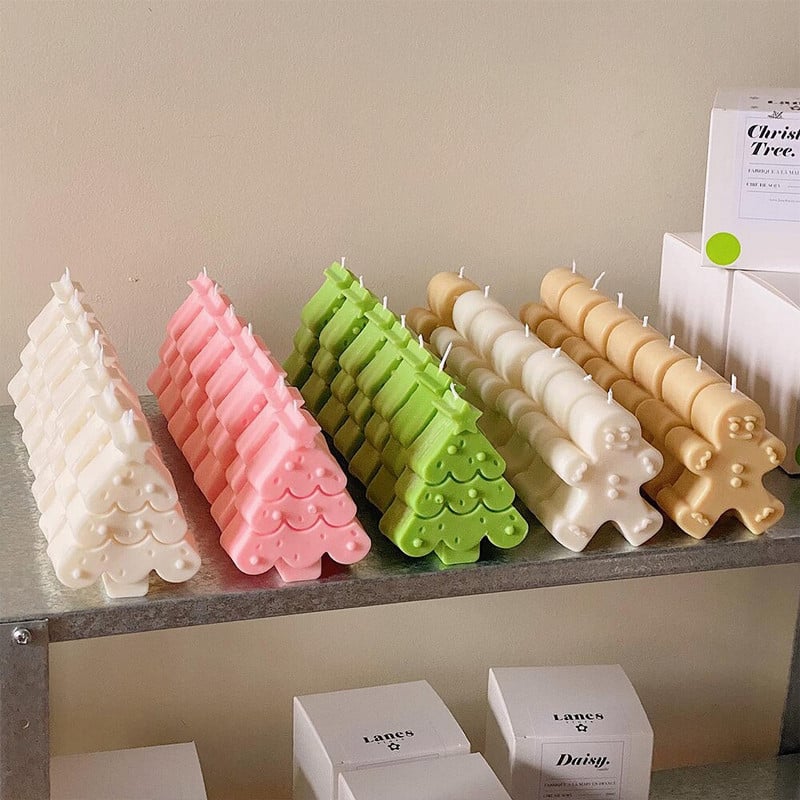 Χριστουγεννιάτικο ντεκόρ Αρωματικό κερί Καλούπια σιλικόνης DIY Aromath Κερί Ελαφιού Πεύκο Κερί Καλούπι Χριστουγέννων Χειροποίητα Χειροποίητα Δώρα