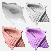 Καλούπια κεριών DIY Βάζο κεριού σε σχήμα κόγχης Μορφή σιλικόνης Εποξειδικό γύψο Καλούπι με κοχύλι θάλασσας Αρωματικό κερί Χειροποίητο κουτί από κερί Decor Craft