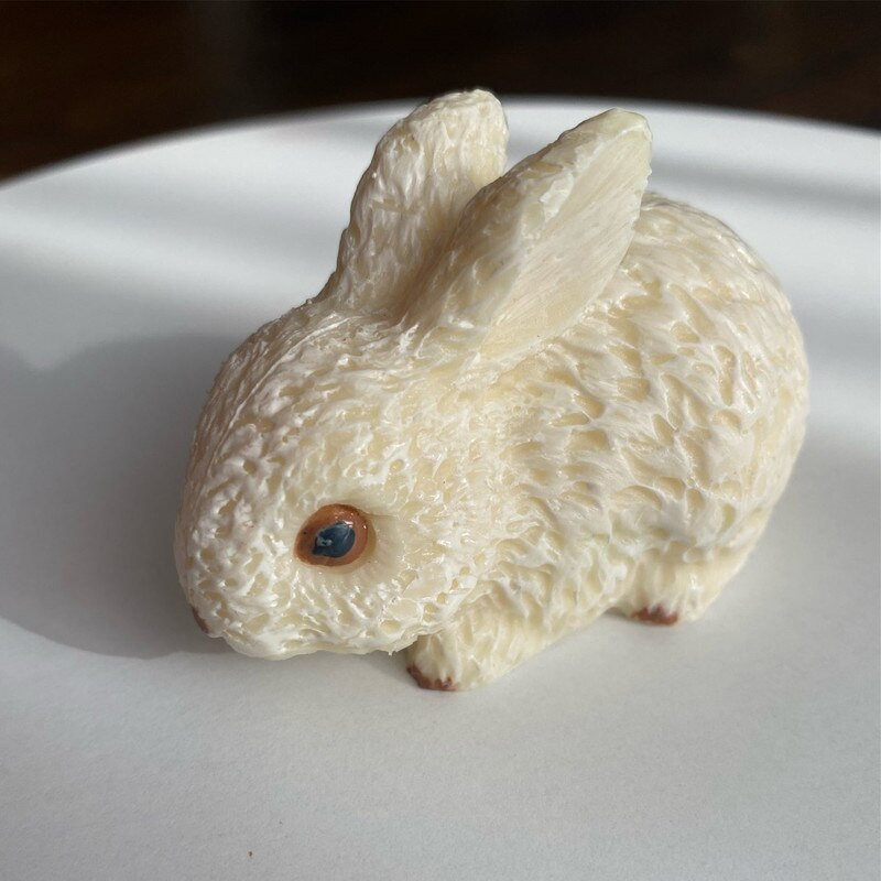 3D φόρμα κουνελιού DIY Κερί Αρωματοθεραπείας Κατασκευή Βαζάκια Κεριά Μοντελοποίηση Κεριών Διακοσμήσεις Κεριών Πασχαλινό Κουνέλι Φοντάν Καλούπι σιλικόνης