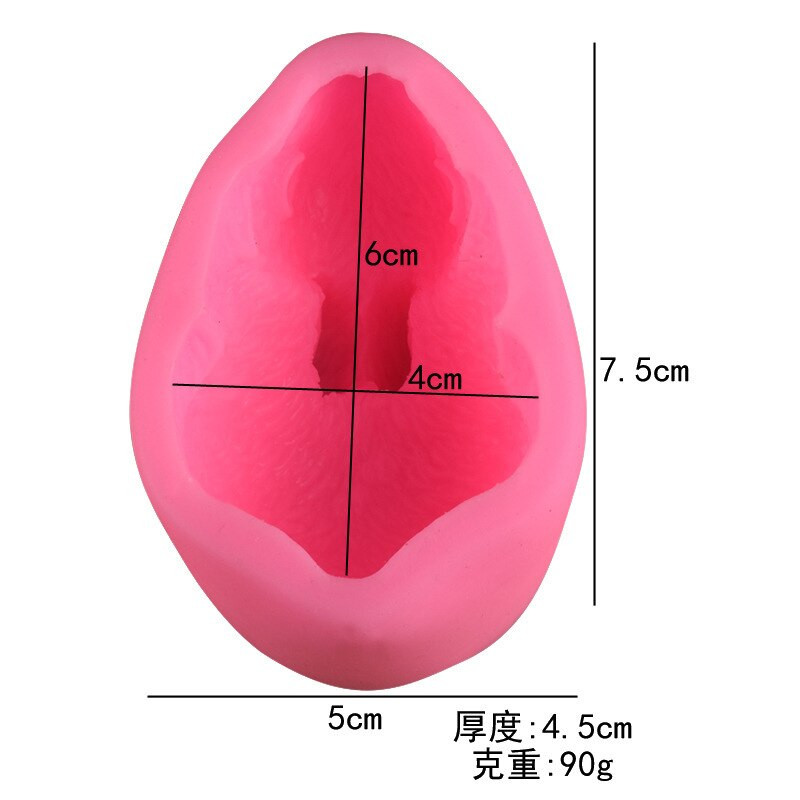 3D φόρμα κουνελιού DIY Κερί Αρωματοθεραπείας Κατασκευή Βαζάκια Κεριά Μοντελοποίηση Κεριών Διακοσμήσεις Κεριών Πασχαλινό Κουνέλι Φοντάν Καλούπι σιλικόνης