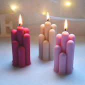 Formă din silicon pentru lumânări cilindrice geometrice Lumânare lucrată manual Aprovizionare pentru producție de lumânări DIY Forme de silicon cu ridicata