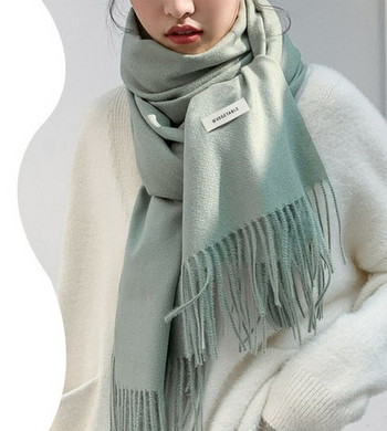 Нов модел дамски шал с ресни в няколко цвята