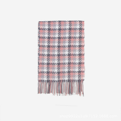 Φθινοπωρινό Χειμωνιάτικο Γυναικείο Καρό κασκόλ με κρόσσια