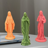 DIY Καλούπια σιλικόνης Virgin Mary 3D Άγαλμα Πατέρα Ιησού Χριστού Εποξειδική Ρητίνη Χειροποίητα Καλούπια Σαπουνιού Μους Κέικ Φόρμα Κατασκευής