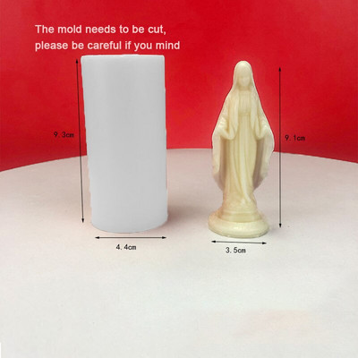 DIY Καλούπια σιλικόνης Virgin Mary 3D Άγαλμα Πατέρα Ιησού Χριστού Εποξειδική Ρητίνη Χειροποίητα Καλούπια Σαπουνιού Μους Κέικ Φόρμα Κατασκευής