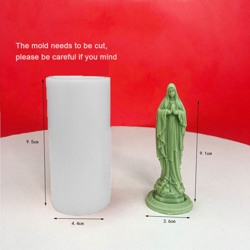 DIY Καλούπια σιλικόνης Virgin Mary 3D Άγαλμα Πατέρα Ιησού Χριστού Εποξειδική Ρητίνη Χειροποίητα Καλούπια Σαπουνιού Μους Κέικ Φόρμα Κατασκευής