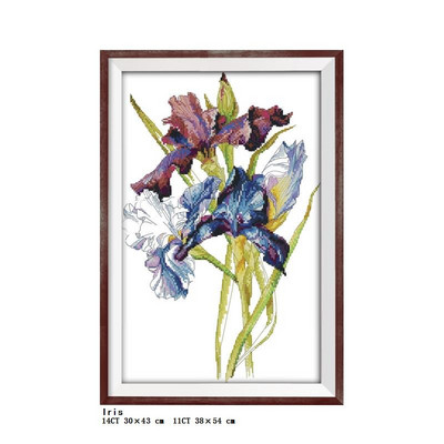 DIY lilleseeria trükkimine ristpistes komplekt 11CT 14CT loendatud ja tembeldatud tikandid käsitöökomplekt näputöö kodukaunistamise kingitused