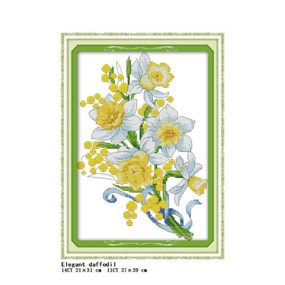 DIY lilleseeria trükkimine ristpistes komplekt 11CT 14CT loendatud ja tembeldatud tikandid käsitöökomplekt näputöö kodukaunistamise kingitused