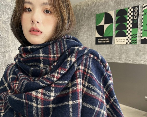 Καρό κασκόλ σε πολλά χρώματα για γυναίκες