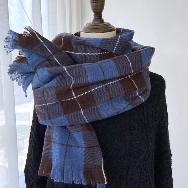 Φθινοπωρινό χειμωνιάτικο καρό  κασκόλ  για γυναίκες νέο μοντέλο