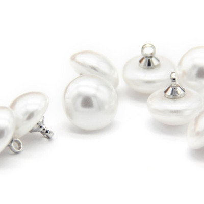 10mm Μανιτάρι Faux Πλαστικό Πουκάμισο ημικύκλιο Πέρλες Κουμπιά Χρυσό Κουμπί Στέλεχος για Γυναικεία Ρούχα Παιδικά Διακοσμητικά Μίνι Ραπτικής DIY