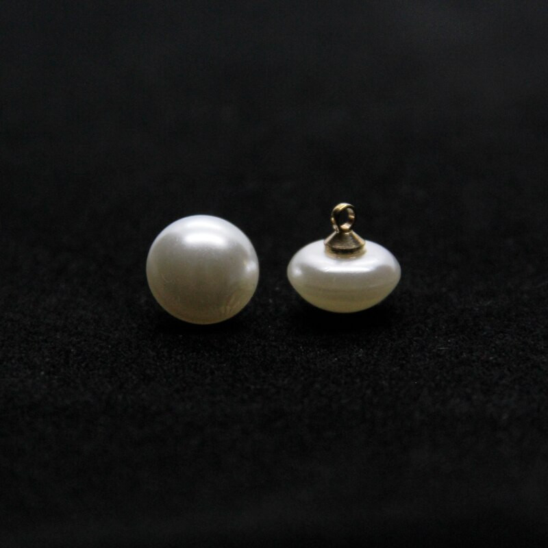 10mm Μανιτάρι Faux Πλαστικό Πουκάμισο ημικύκλιο Πέρλες Κουμπιά Χρυσό Κουμπί Στέλεχος για Γυναικεία Ρούχα Παιδικά Διακοσμητικά Μίνι Ραπτικής DIY