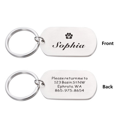 Pielāgojamas suņu kaklasiksnas adreses birkas suņiem medaļa ar iegravētu vārdu Kaķēns kucēns Piederumi personalizēta kaķa kaklarotas ķēde