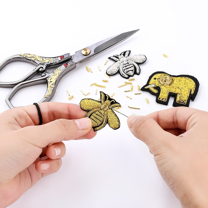 QIAO doba līnija Šūšanas piederumu plāksteris, izšūšanas nozīmītes paklājiņš, vara stieple, uzlabots roku darbs, rotaslietu piederumi, 10g/partija