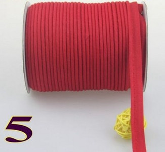 1/2" (12 mm) kokvilnas nobīde cauruļvadu vada lentes nospriegojuma iesiešana DIY savārstīšanai apģērbu šūšanai un apgriešanai mājas tekstila 5 jardi