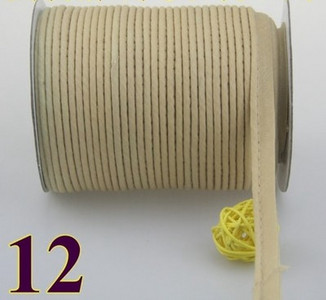 1/2" (12 mm) kokvilnas nobīde cauruļvadu vada lentes nospriegojuma iesiešana DIY savārstīšanai apģērbu šūšanai un apgriešanai mājas tekstila 5 jardi