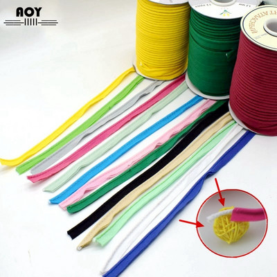 1/2"(12mm) Cotton Bias Piping Cord Tape Bias Binding For DIY Patchwork Garment Sewing Making And Trimming Home Textile 5yards