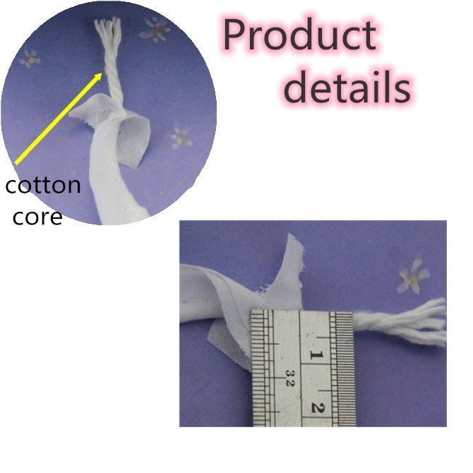 1/2" (12 mm) kokvilnas nobīde cauruļvadu vada lentes nospriegojuma iesiešana DIY savārstīšanai apģērbu šūšanai un apgriešanai mājas tekstila 5 jardi