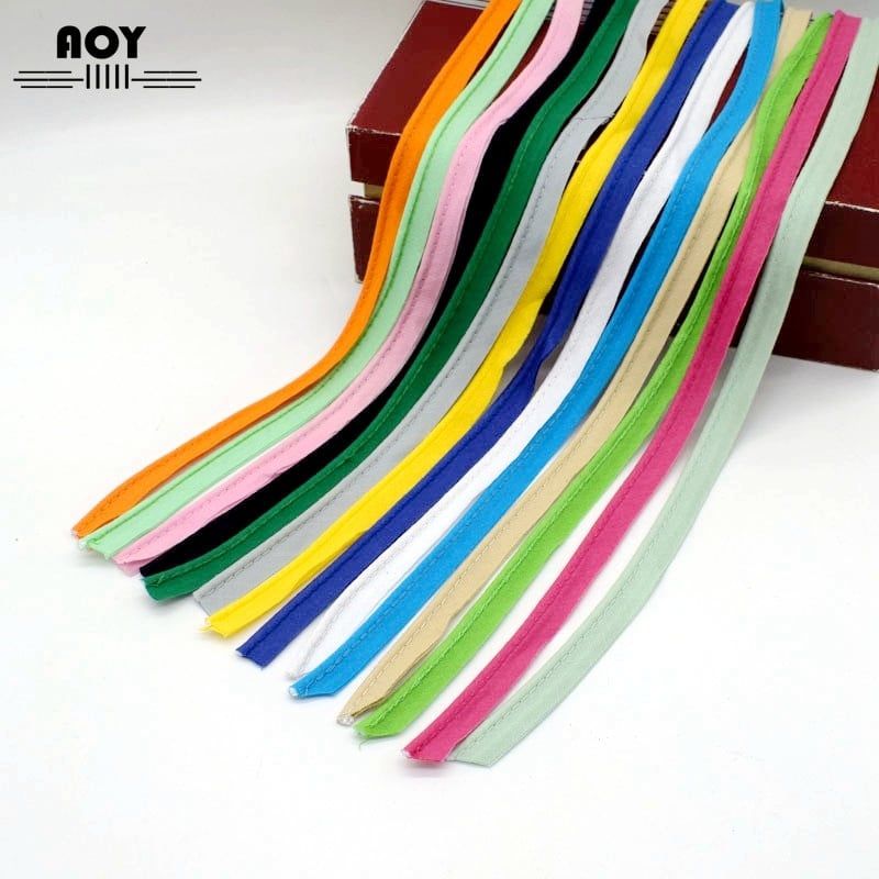 1/2" (12 mm) kokvilnas nobīde cauruļvadu vada lentes nospriegojuma iesiešana DIY savārstīšanai apģērbu šūšanai un apgriešanai mājas tekstila 5 jardi