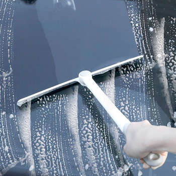 Препарат за почистване на огледала за баня със силиконово острие Четка за стъкло на прозорци Препарат за почистване на чистачки Скрепер за измиване Инструмент за почистване на прозорци на автомобили