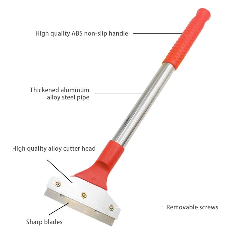 Cuțit de curățare din oțel inoxidabil Pardoseli, pereți, răzuitoare pentru gresie Îndepărtarea petelor încăpățânate Îndepărtarea cusăturilor de sticlă Instrumente de curățare a spatulei