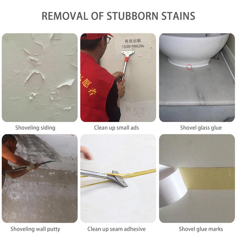 Cuțit de curățare din oțel inoxidabil Pardoseli, pereți, răzuitoare pentru gresie Îndepărtarea petelor încăpățânate Îndepărtarea cusăturilor de sticlă Instrumente de curățare a spatulei