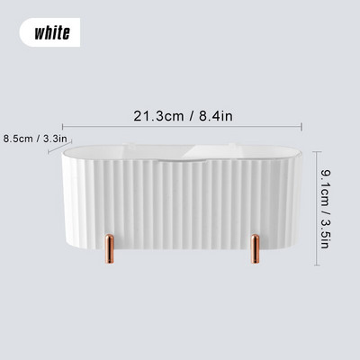 Πλαστικό κουτί αποθήκευσης μακιγιάζ Επιτραπέζιο επιτραπέζιο βαμβακερό μάκτρο Καλλυντικά Κοσμήματα Beauty Egg Organizer Σπίτι Μπάνιο Κουτιά δοχείων με προστασία από τη σκόνη