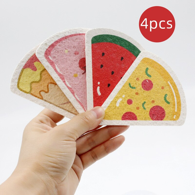 4 τμχ Creativity Magic Σφουγγάρι Πιάτων Οικιακή Κουζίνα Μπάνιο Migic Cleaning Wipe Ισχυρό σφουγγάρι καθαρισμού Miracle Sponge 4 τμχ