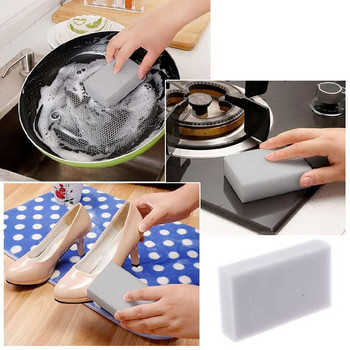 Zhangji 10*6*2cm Magic Cleaning Sponge Eraser 20Pcs Многофункционален скрубер Препарат за почистване на баня Кухня Меламинови гъби