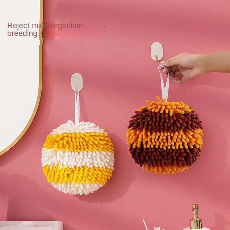 Curcubeu Prosoape de mână din chenille moale Detergent bucătărie, baie, microfibră, minge de curățare, uscare rapidă, cârpă absorbantă