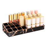 Organizér na rúž, držiak na lesk na pery s 24 miestami, akrylové držiaky a organizéry na rúž, štetce, fľaštičky, lesk na pery