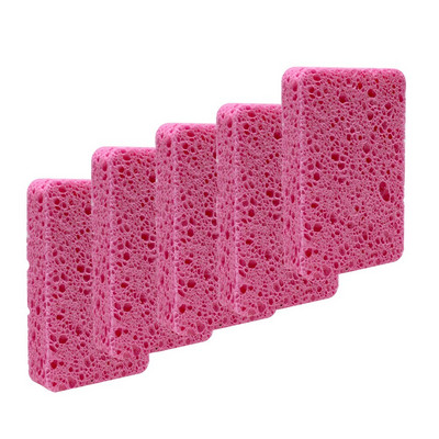 5 ΤΕΜ. Μαξιλαράκι καθαρισμού σφουγγαριού από ξύλο πολτού Πλύσιμο οικιακής χρήσης Μαξιλάρι απορρόφησης οικιακής χρήσης Magic Dish Πετσέτα Εργαλεία καθαρισμού πιάτων κουζίνας