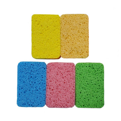 5 ΤΕΜ. Μαξιλαράκι καθαρισμού σφουγγαριού από ξύλο πολτού Πλύσιμο οικιακής χρήσης Μαξιλάρι απορρόφησης οικιακής χρήσης Magic Dish Πετσέτα Εργαλεία καθαρισμού πιάτων κουζίνας