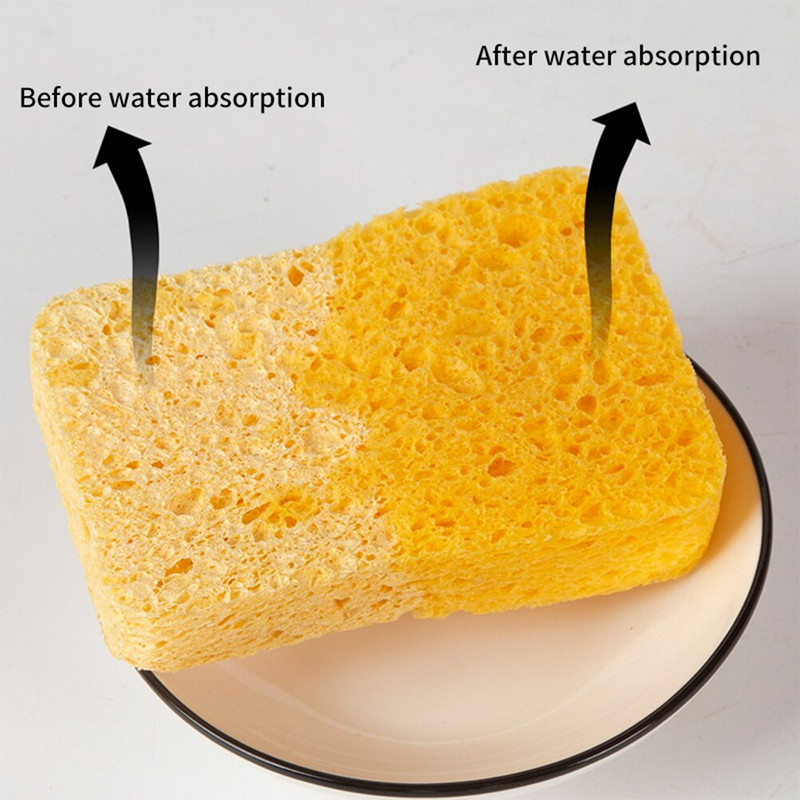 5 ΤΕΜ. Μαξιλαράκι καθαρισμού σφουγγαριού από ξύλο πολτού Πλύσιμο οικιακής χρήσης Μαξιλάρι απορρόφησης οικιακής χρήσης Magic Dish Πετσέτα Εργαλεία καθαρισμού πιάτων κουζίνας