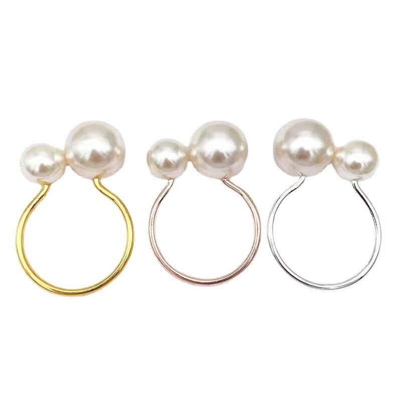 6 kom. Elegantni biserni prstenovi za salvete Zlatna narukvica za krštenje Metalni držač za salvete Vjenčani dar Dekoracija svadbenog tuša Oprema za zabavu