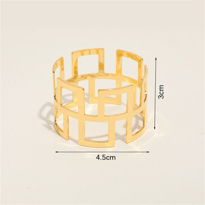 6 tk kuldne hõbedane salvräti rõngas õõnes paberist salvrätik pandlad salvrätiku hoidja sünnipäeva pulm jõulupeo kujundus õhtusöögilaud