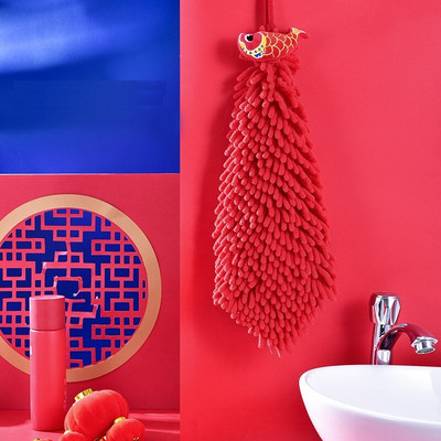 Prosop de mână cu uscare rapidă, cu animale din desene animate, prosop de bucătărie, baie, șervețel absorbant, prosop de pluș pentru agățat de mână